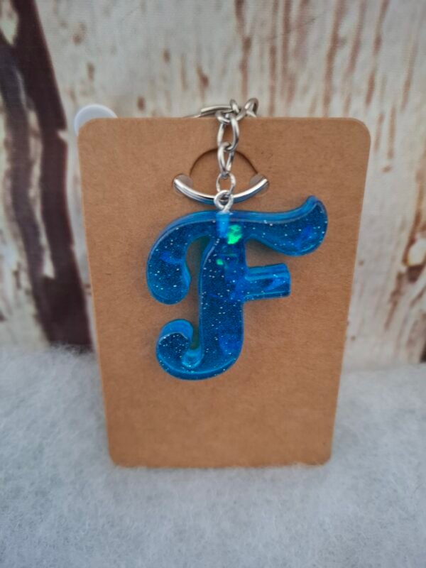 bleu-design-couleur-vif-creation-epoxy-initiale-lettres-anneau-004 F en Féerique